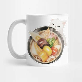 Cat Eating Ramen Mug